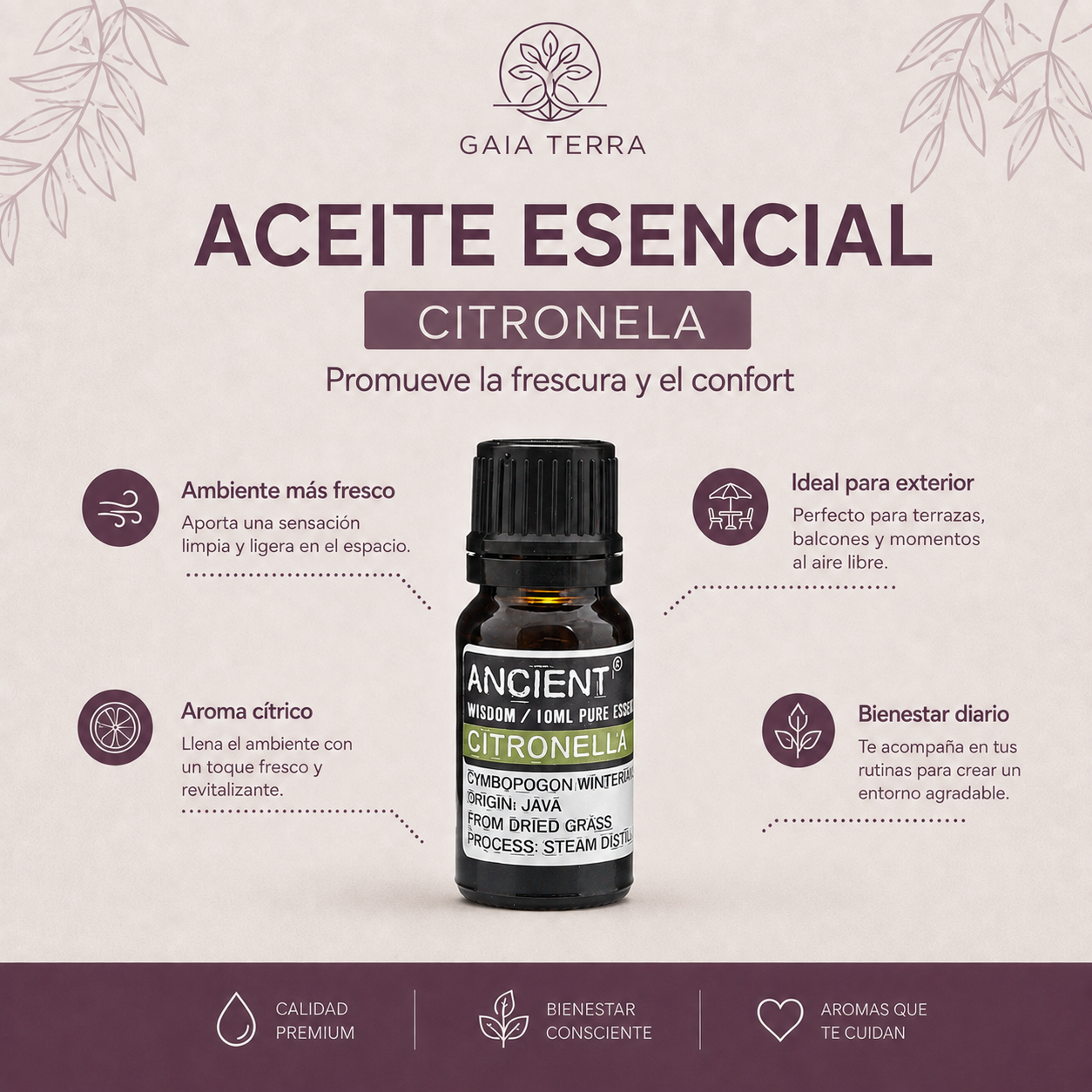 Aceite Esencial Citronela