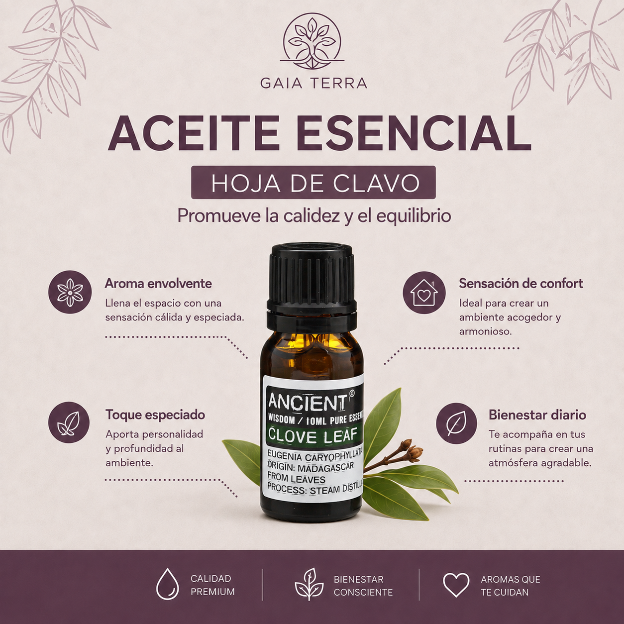 Aceite Esencial Hoja de clavo