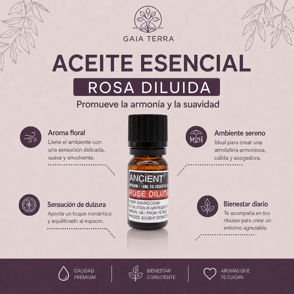 Aceite Esencial Rosa Diluida