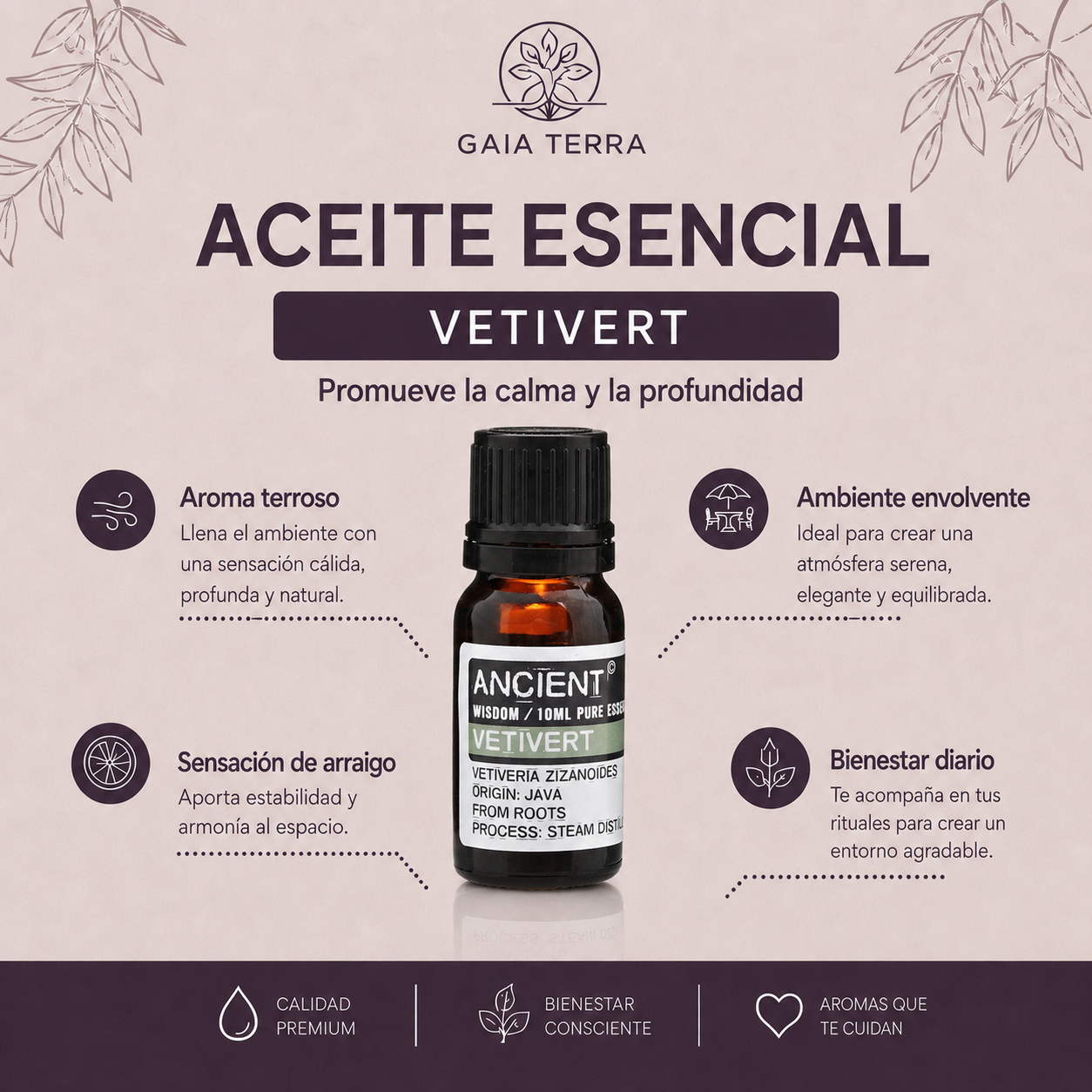 Aceite Esencial Vetivert
