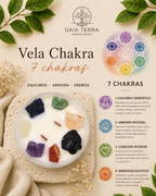 Velas de Cristal de Chakra  - Siete chakras