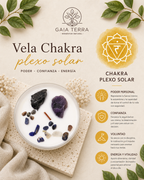 Velas de Cristal de Chakra  -Chakra del plexo solar