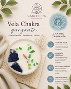 Velas de Cristal de Chakra  - Chakra de la garganta