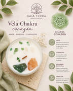 Velas de Cristal de Chakra  - Chakra del corazón