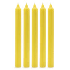 Velas a Granel de Color Sólido - Limón Rústico - Paquete de 10