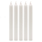 Velas a Granel de Color Sólido - Blanco Rústico - Paquete de 10