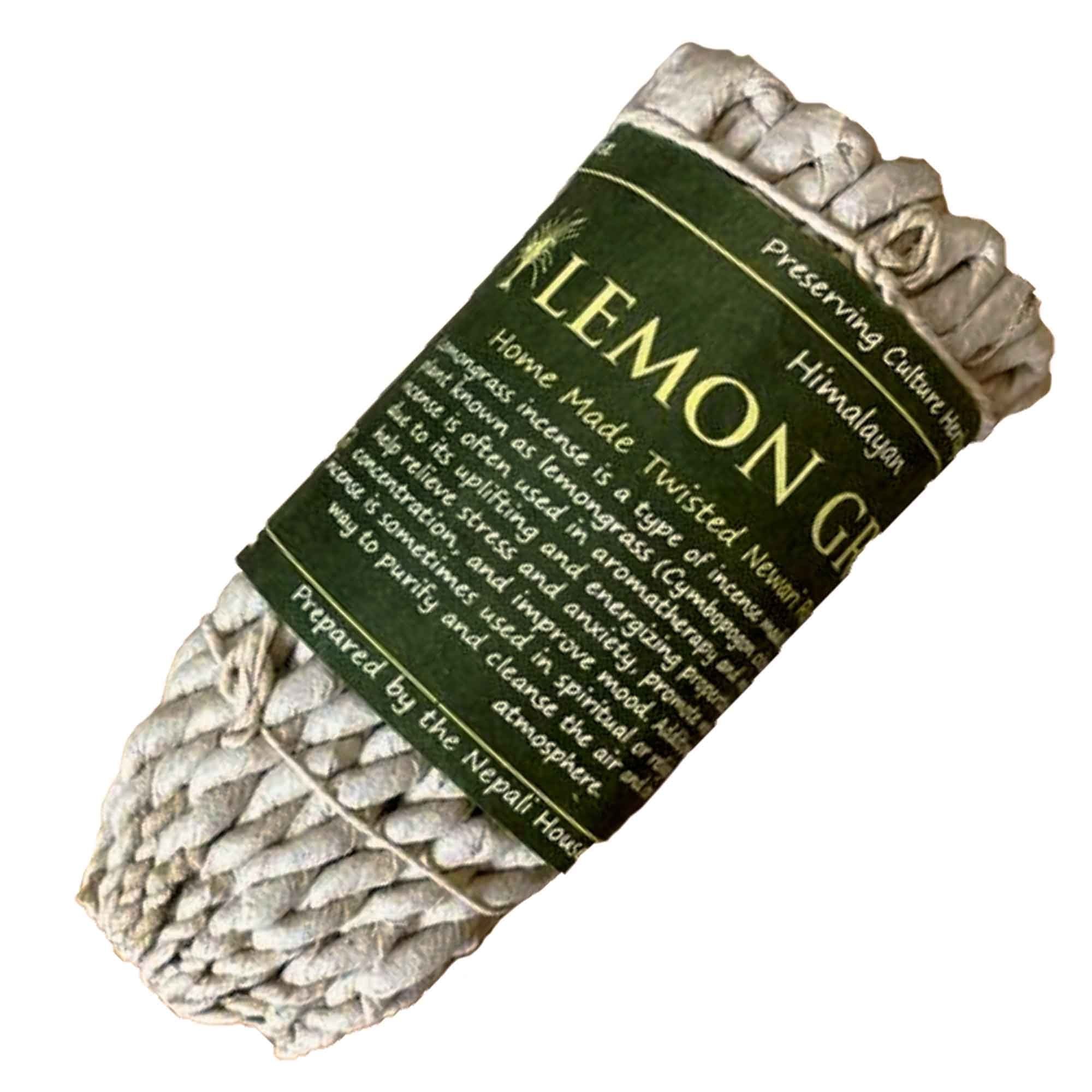 Incienso de Cuerda Hierbas Puras - Hierba de Limón - 51g.