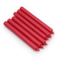 Velas a Granel de Color Sólido - Rojo Rústico - Paquete de 10