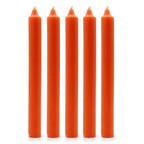 Velas a Granel de Color Sólido - Naranja Rústico - Paquete de 10