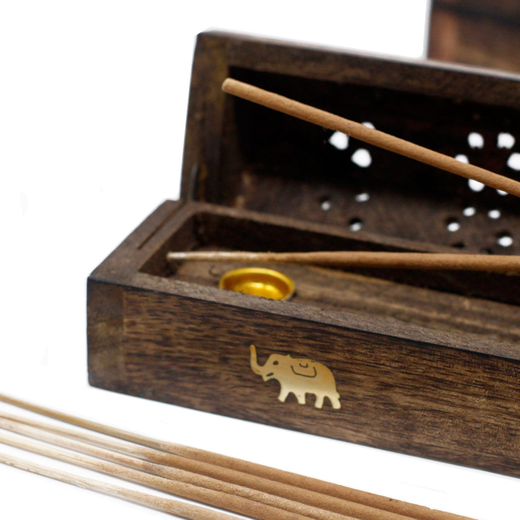 Caja de Humo de Madera de Mango