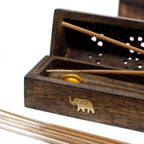 Caja de Humo de Madera de Mango