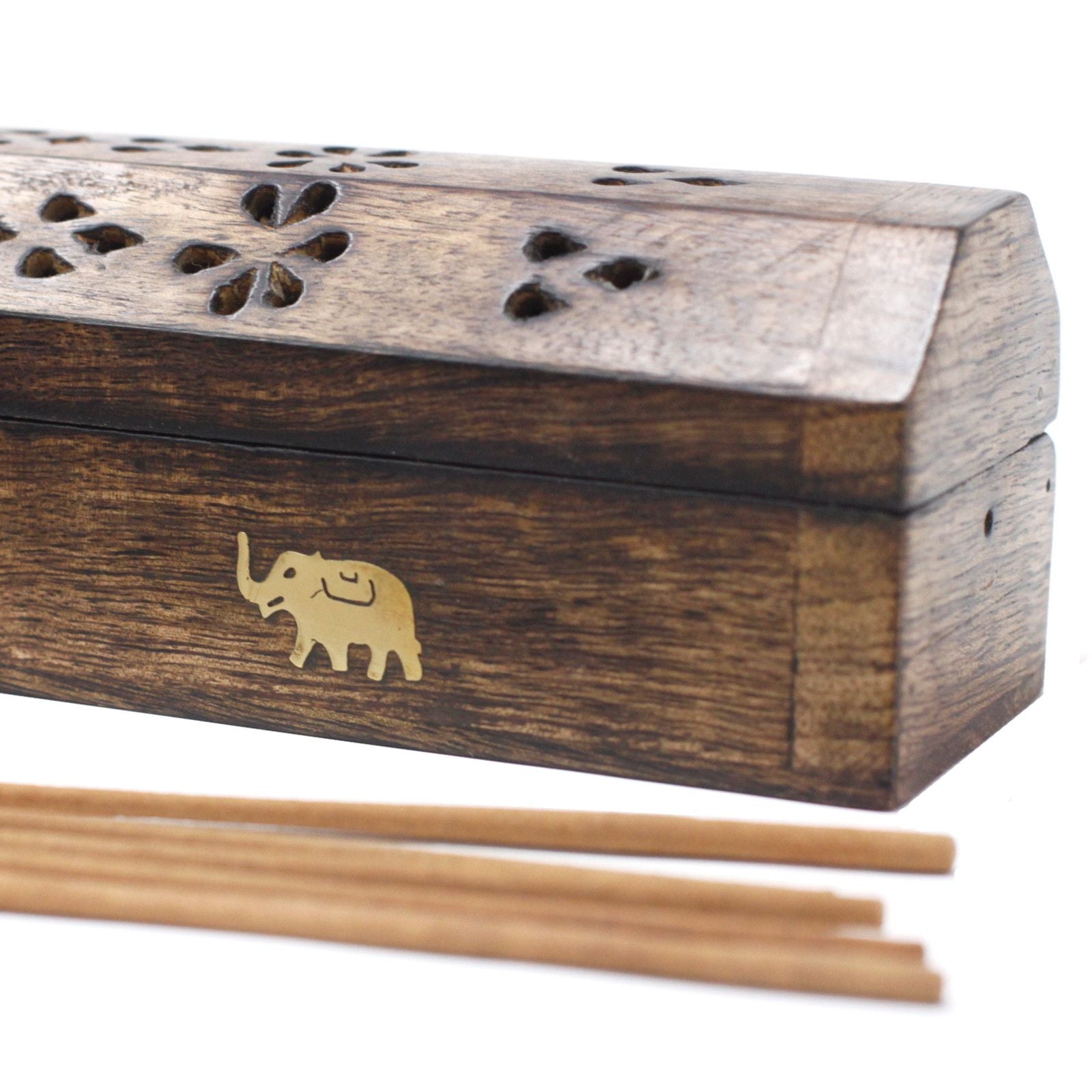 Caja de Humo de Madera de Mango