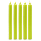 Velas a granel de color sólido - Verde lima rústico - Paquete de 10